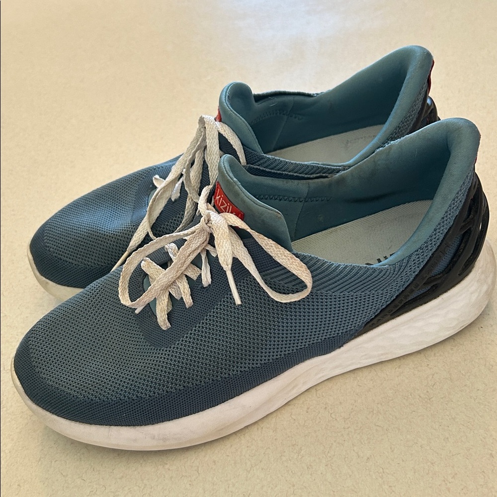 Kizik Athens Deep Sea Men’s 13 Women’s 14.5 Shoes Hands Free Slip-On Sneaker